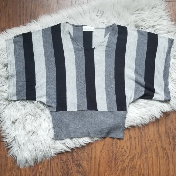 Knit Avenue Dolman Top Blouse Stripes - Picture 2 of 5